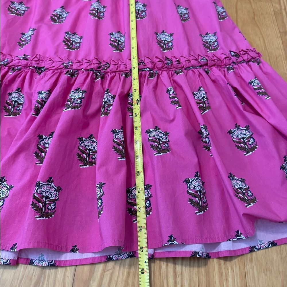 RHODE Salena Maxi Dress in Marigold Flower Hot Pink Women’s SIZE Small - Picture 6 of 13
